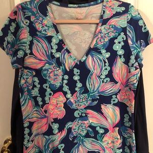 VGUC Lilly Pulitzer Going Coastal Michele Top sz L
